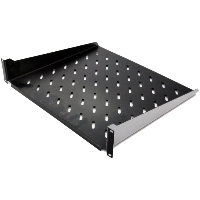 19" 2U 450мм Полиця консольна чорна