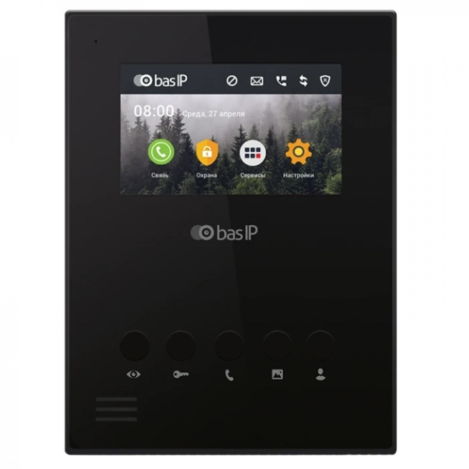 Bas-IP AU-04LA black Відеодомофон фото 1