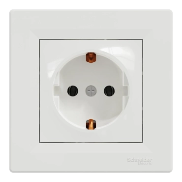 Schneider Electric ASFORA EPH2900121 Розетка одинарна із заземленням