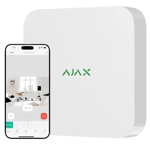 Ajax NVR (8ch) (8EU) white Відеореєстратор фото 1
