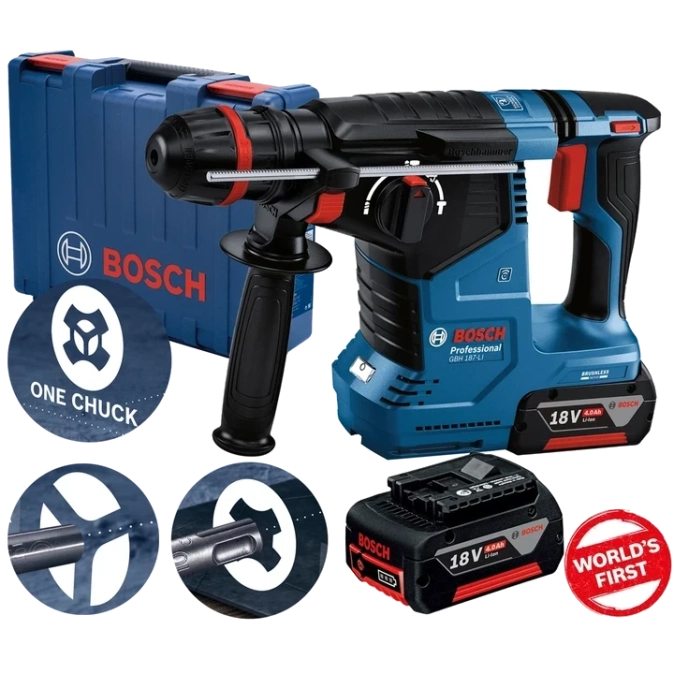 Bosch GBH 187-LI (0611923121) Акумуляторний перфоратор з SDS plus фото 1
