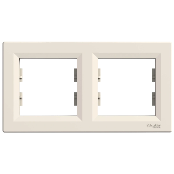 Schneider Electric Asfora EPH5800223 РАМКА ДВОМІСНА ГОРИЗОНТАЛЬНА фото 1