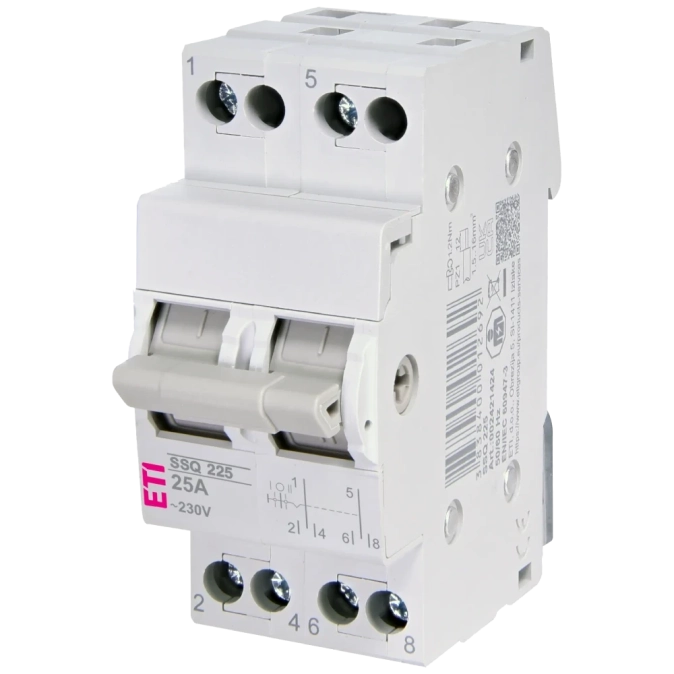 ЕТІ SSQ 225 "1-0-2" 2p 25A Перемикач навантаження