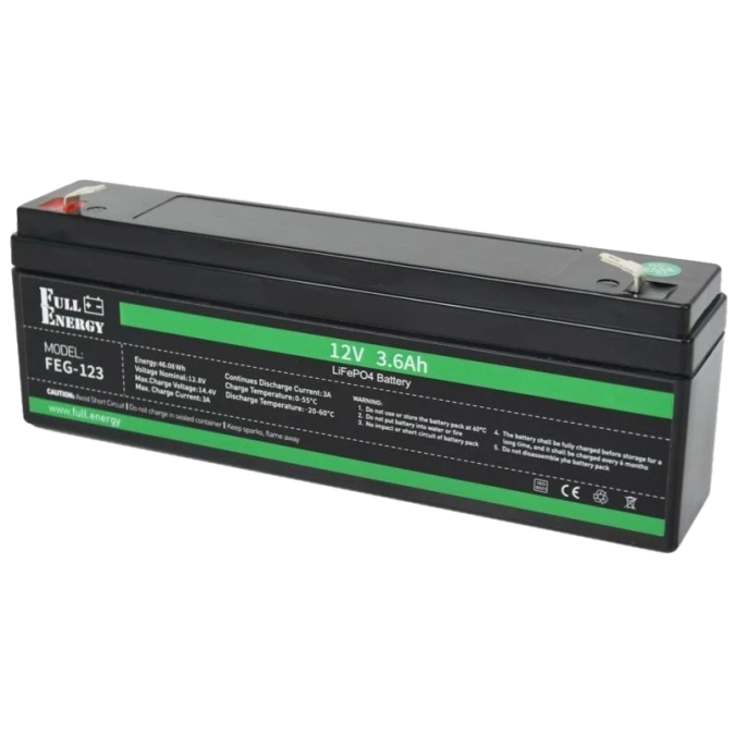 Full Energy FEG-123 Акумулятор LiFePO4 12В 3А•г