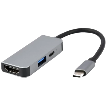 Cablexpert A-CM-COMBO3-02 USB-C 3-в-1 (USB/HDMI/PD) Док станція