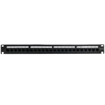 UTP CAT5e 24 порта 1U 19" Патч-панель з організатором