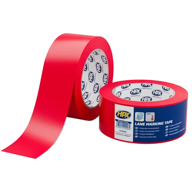 HPX LR5033 Lane Marking Tape 50мм x 33м Стрічка самоклеюча для маркування підлоги фото 1