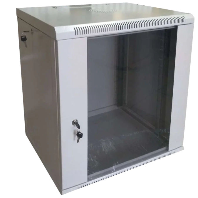 Hypernet WMNC66-12U-FLAT Шафа коммутаційна настінна 12U 600x600 розбірна фото 1