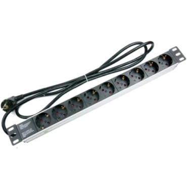 Hypernet SPP9-E Фільтр мережевий 220В 9 розеток кабель 1.8м 19''