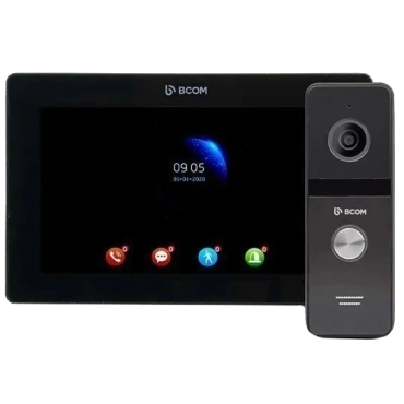 BCOM BD-770FHD Black Kit Комплект відеодомофона
