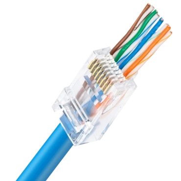 со сквозными отверстиями 100 шт Коннектор UTP RJ45 кат. 5e