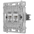 Ajax OutletCore (LAN) vertical white Механізм інтернет розетки фото 2