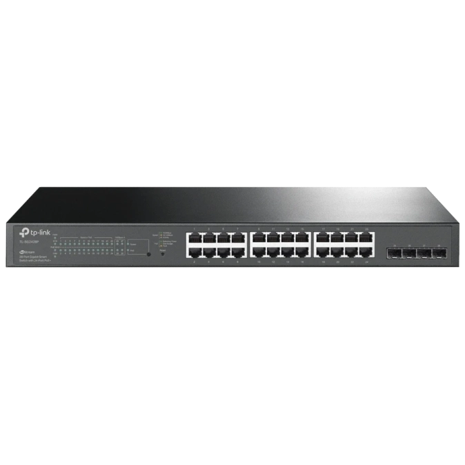 TP-LINK TL-SG2428P PoE+ 1000М Комутатор 24 порти керований фото 1