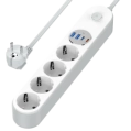 СolorWay CW-CHE44PDW 4 розетки/4USB 20W Мережевий фільтр фото 1