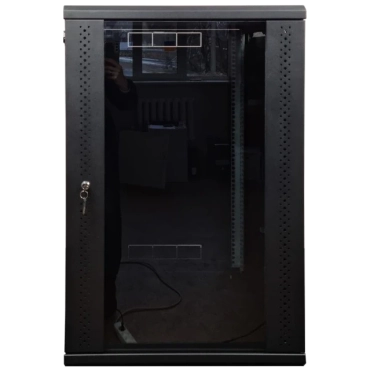 EServer 21U 600х600х1036 стекло, черная Шкаф