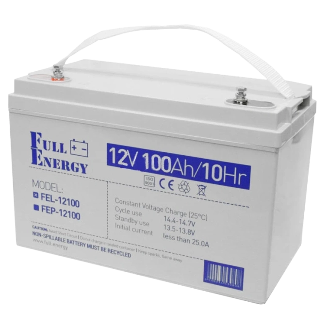 Full Energy FEL-12100 100А•ч 12В гелева Свинцево-кислотна акумуляторна батарея фото 1