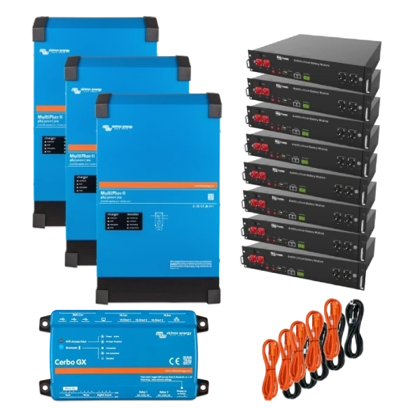 VictronEnergy MultiPlus-II + Dyness 12кВт 24кВт•г Система безперебійного живлення трифазна фото 1