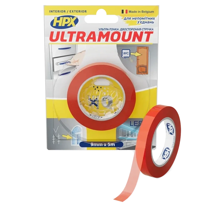 HPX UM0905 ULTRA MOUNT 9мм х 5м Стрічка двохстороння фото 1