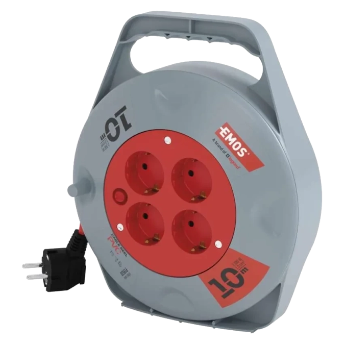 EMOS P19510 10м SCHUKO Удлинитель на катушке