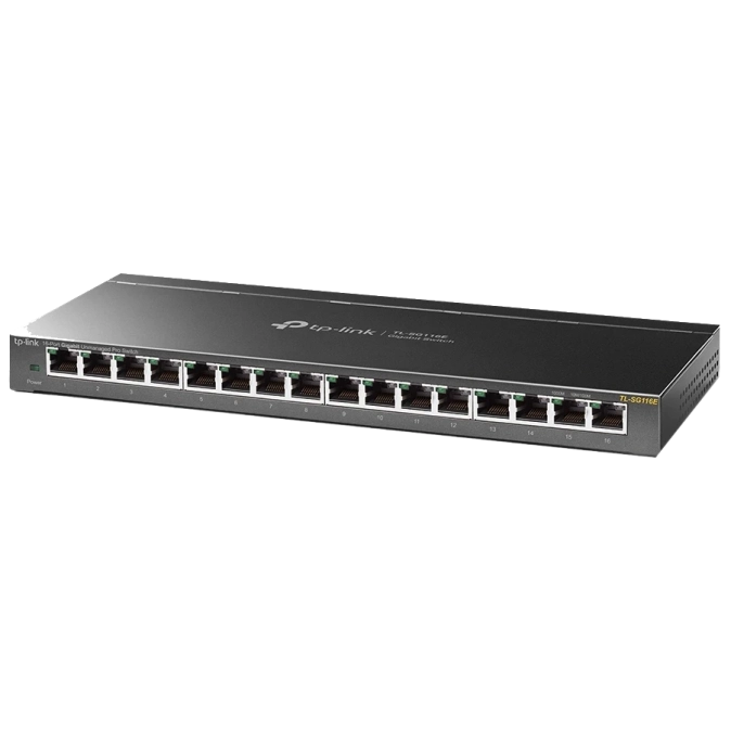 TP-LINK TL-SG116E 1000M Комутатор 16 портів некерований фото 1