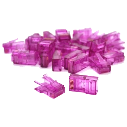 Ritar RJ-45 8P8C UTP Cat-5 (100 шт/уп.) Q100 Violet Конектор фото 1