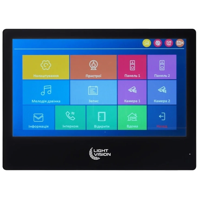 Light Vision SINGAPORE WiFi FHD BLACK (AI) 10" Відеодомофон фото 1