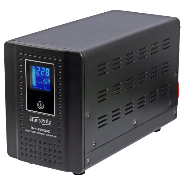 EnerGenie EG-HI-PS1000-02 1000ВA чиста синусоїда Джерело безперебійного живлення під акумулятор фото 1