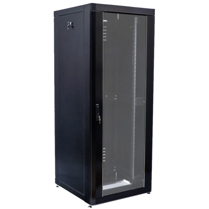 19" 18U, 610 х 675 мм Шафа чорна фото 1