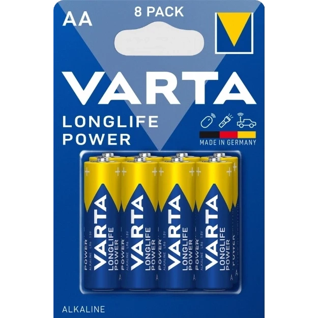 VARTA LONGLIFE POWER AA BLI 8 шт Батарейка фото 1