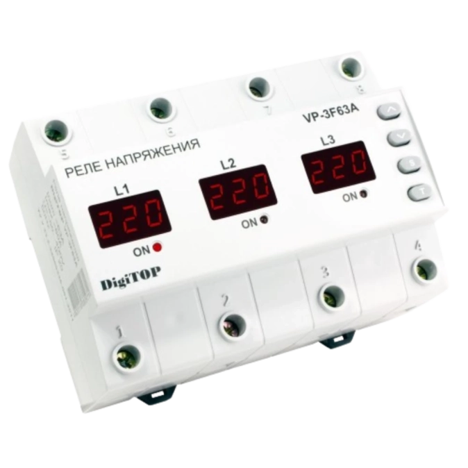 DigiTOP VP-3F63A M6R Реле напруги фото 1