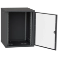 IPCOM СН-18U 600х600 Шафа телекомунікаційна двері скло (чорна) фото 3