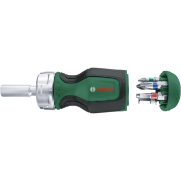 Bosch Stubby (1600A027PK) с трещоткой + 6 бит Отвертка