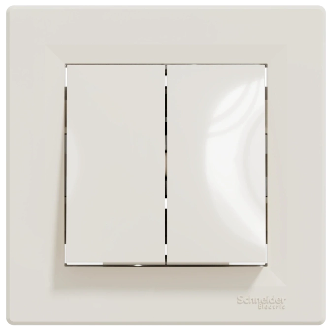 Schneider Electric Asfora EPH0300123 Вимикач двоклавішний самозатискний фото 1