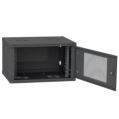 IPCOM 4U 600x450 Шафа телекомунікаційна двері перф (чорна) фото 2
