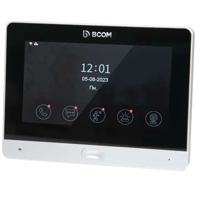BCOM BD-760FHD/T Silver Відеодомофон фото 1