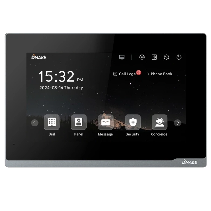 Dnake E217W 7" Linux Відеодомофон з Wi-Fi фото 1