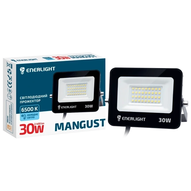 ENERLIGHT MANGUST Прожектор світлодіодний 30Вт 6500K фото 1