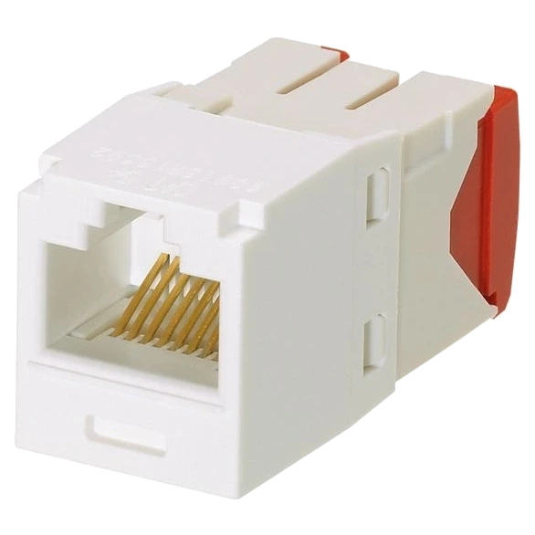 Panduit CJ5E88TGAW Модуль Mini-Com RJ45 UTP, кат.5е, білий фото 1