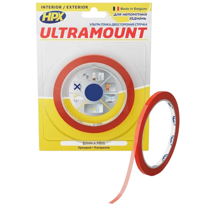 HPX UM0610 ULTRA MOUNT 6мм х 10м Стрічка двохстороння фото 1