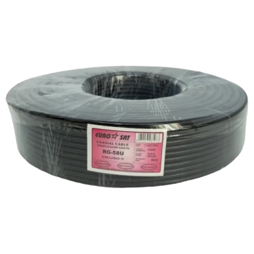 RG-58U (0.8СU+2.9PE+Al foil+64х0,12CCA) 5мм 100м Кабель коаксиальный