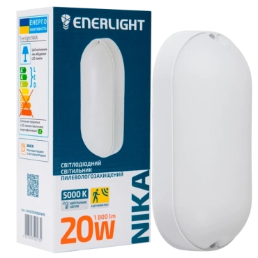 ENERLIGHT NIKA Світильник світлодіодний 20Вт 5000К IP65 з датчиком руху