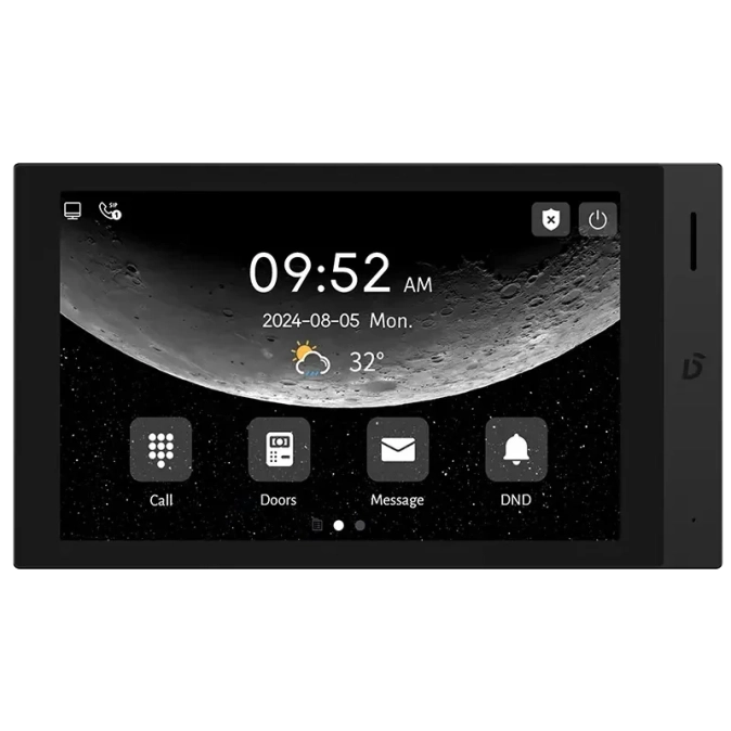 Dnake H616 BLACK 8' Android 10 Відеодомофон фото 1