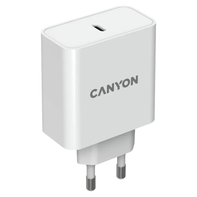 Canyon H-65 white (GAN 65W) Мережевий зарядний пристрiй фото 1