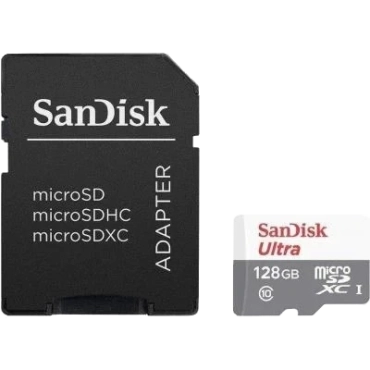 SANDISK Ultra microSDXC 128GB + SD Adapter Class 10 UHS-I Карта памяти
