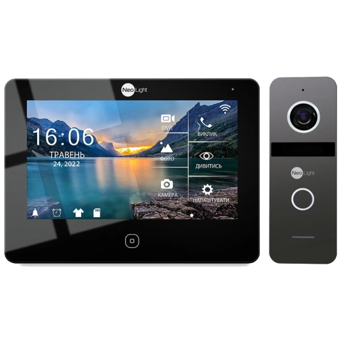 Neolight NeoKIT HD Pro WF B/Graphite Комплект відеодомофона фото 1