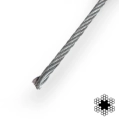 APRO 12 мм DIN 3060 (6х19 + FC) 100м Трос оцинкований фото 2