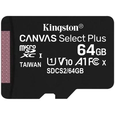 Kingston microSDXC 64GB (SDCS2/64GBSP) Карта пам'яті фото 1