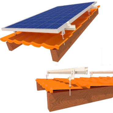 InstallKit IK-XL-M-8 крепления 8 солнечных панелей до 1145мм металлочерепица профнастил шифер Комплект