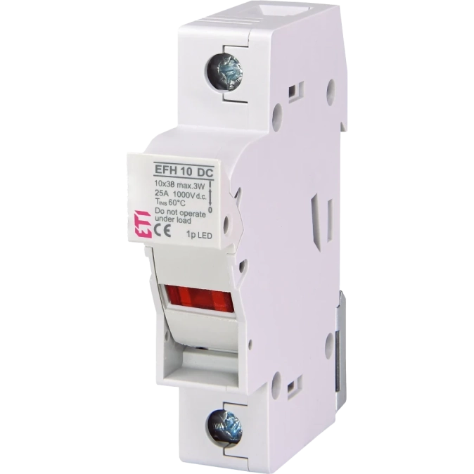 ЕТІ EFH 10 1P 25A 1000V DC Тримач запобіжника фото 1