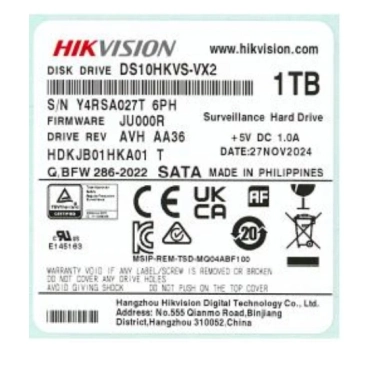 Hikvsion DS10HKVS-VX2 Жорсткий диск внутрішній